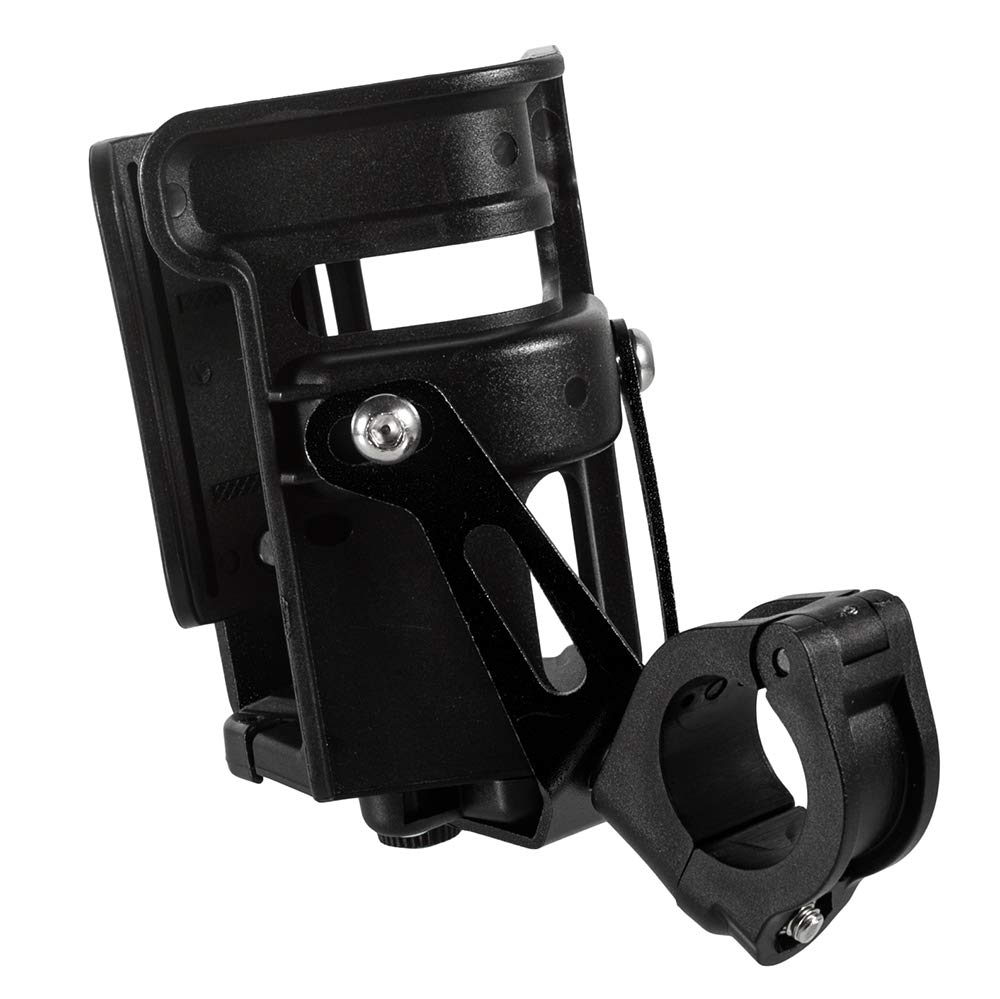 Universeller Flaschenhalter für Motorrad mit 20mm 22mm 25mm 28mm Lenker Sturzbügel Stoßstange für Duke 390/790 R1200GS G310GS DL650 Z900 (Schwarz)