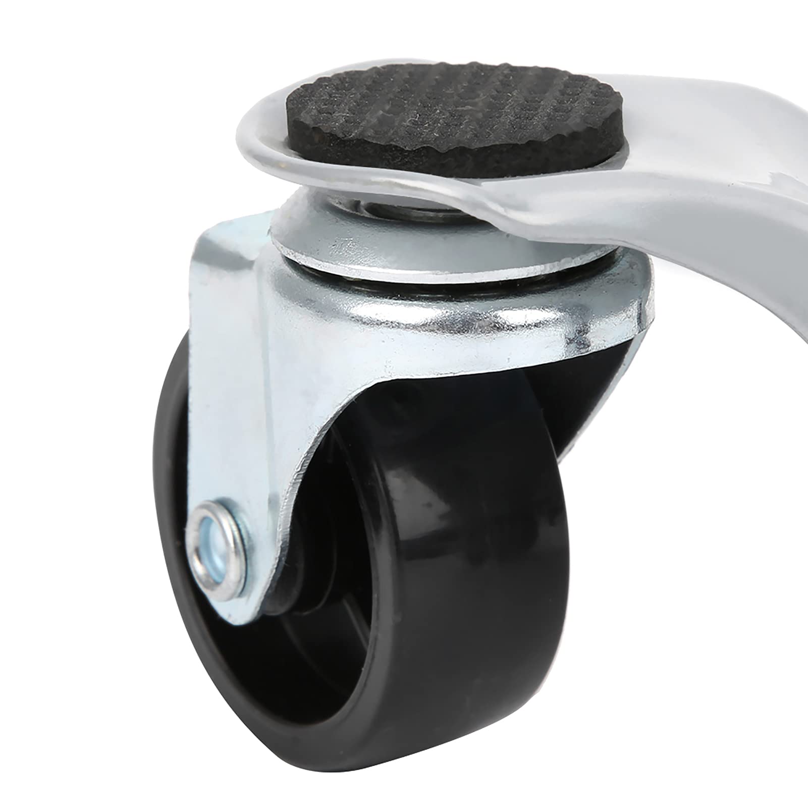 Tyenaza 4 Pezzi Rulli per Mobili Pesanti, Kit di Sollevamento del Carrello Mobile con Piede di Porco Regolabile, capacità di Carico 400kg, Ideale per Lo Spostamento di Mobili ed Elettrodomestici