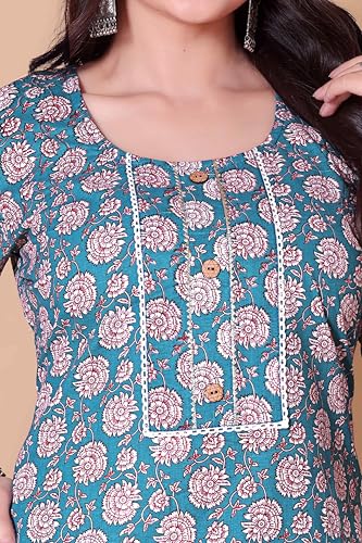 Image of Shiv Textiles Women's Cotton Printed Kurti
