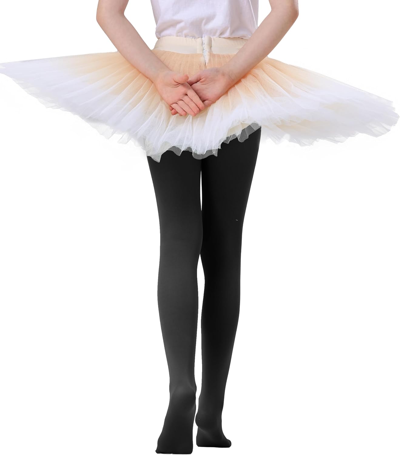 Citystl Ballet Tights for Girls - 3 Pairs, Multiple Colors, Cotton School Dress Tights - Image 7