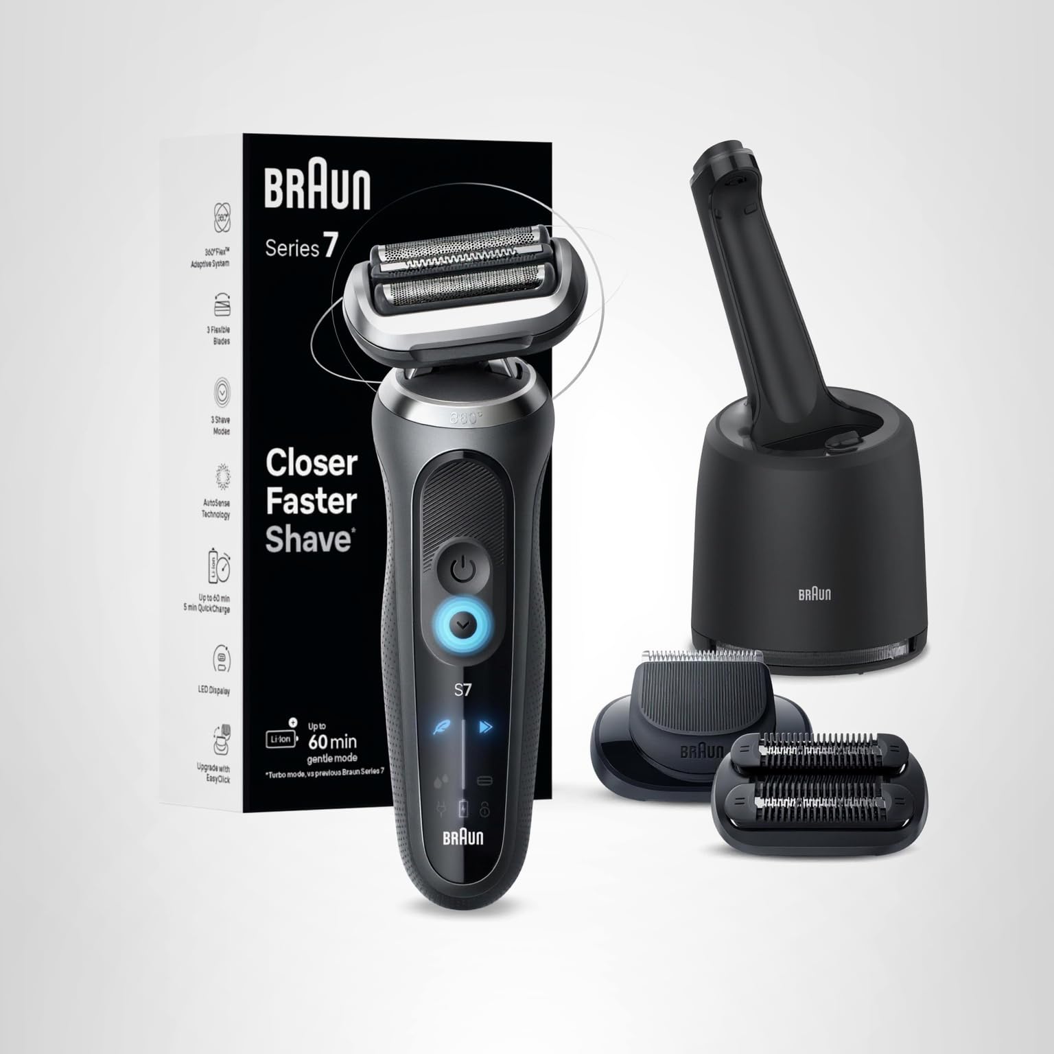 Amazon.com: Braun Electric Shaver for Men, Series 7 7185cc