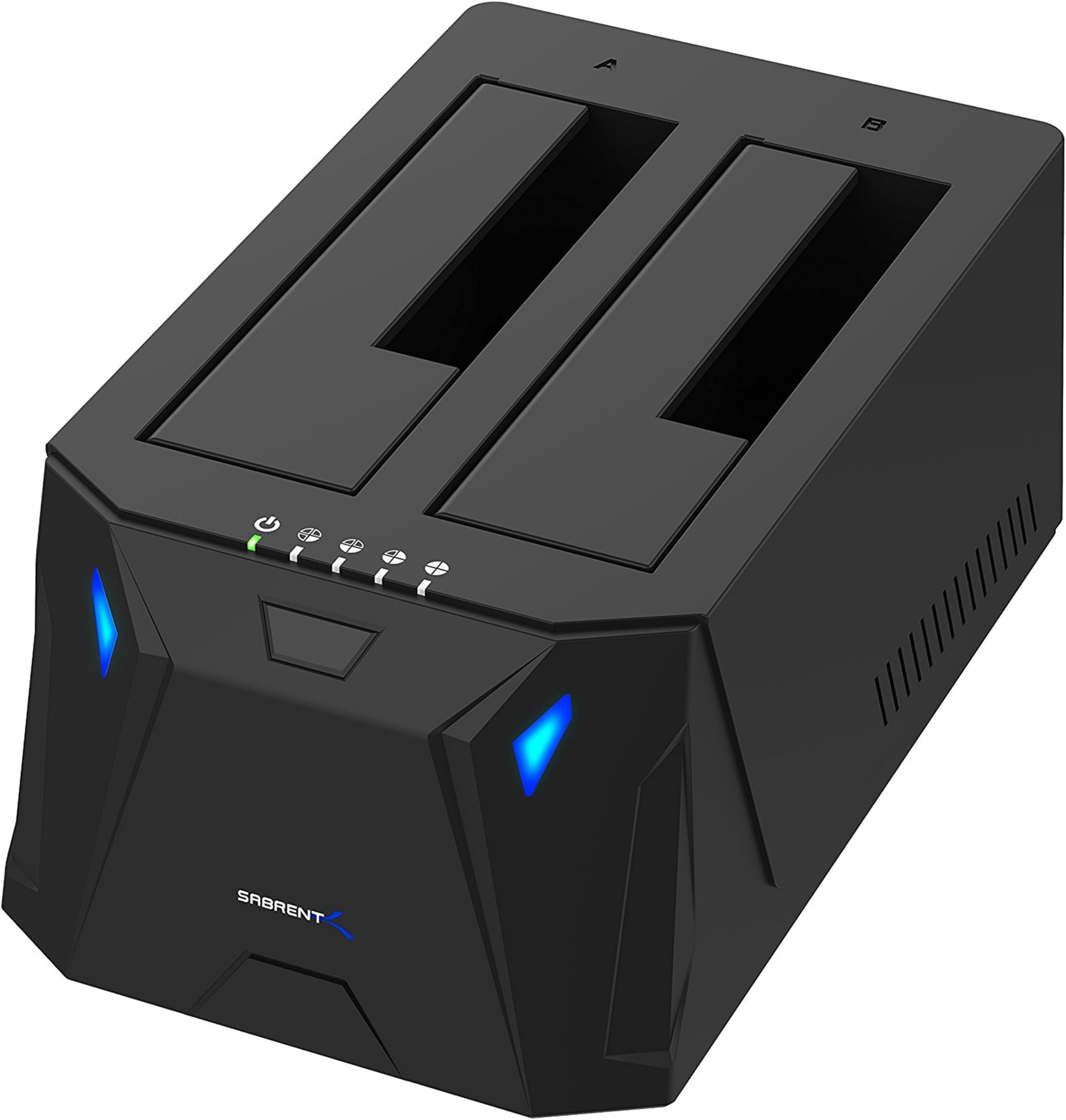 SABRENT Hard Drive Docking Station, Dual HDD Docking Station, Offline Hard Drive Cloner SSD Dock, 2.5 & 3.5 SATA to USB Hard Drive Reader, 2 Bay HDD Enclosure (EC-HD2B)