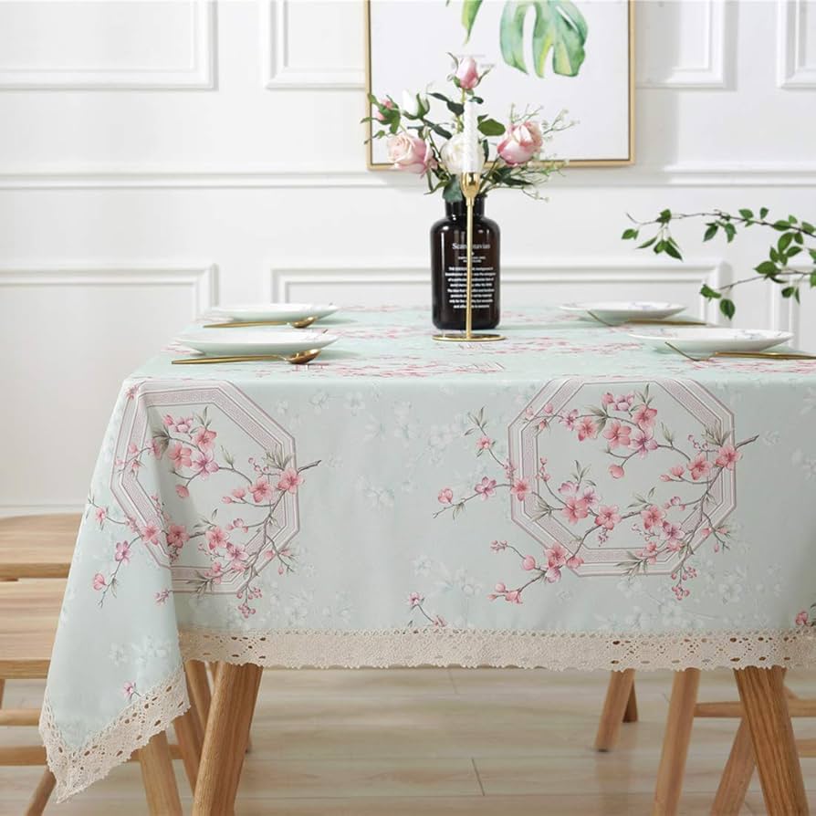 Amazon｜花柄テーブルクロス 長方形テーブルクロス ロング