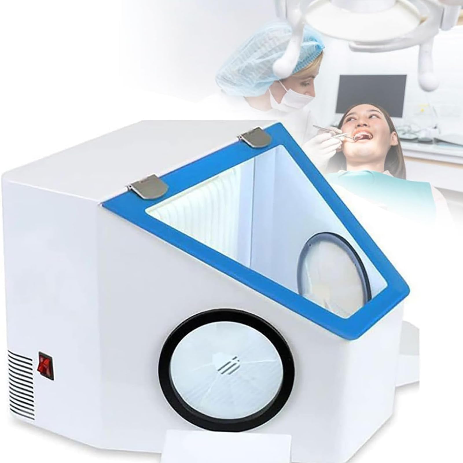 Modular Blast Cabinet, Lab Dust Collector, with LED Lighting and Filter Device, Dust Will Not Escape During Sandblasting, for Sandblasting LappingEngravingoperation