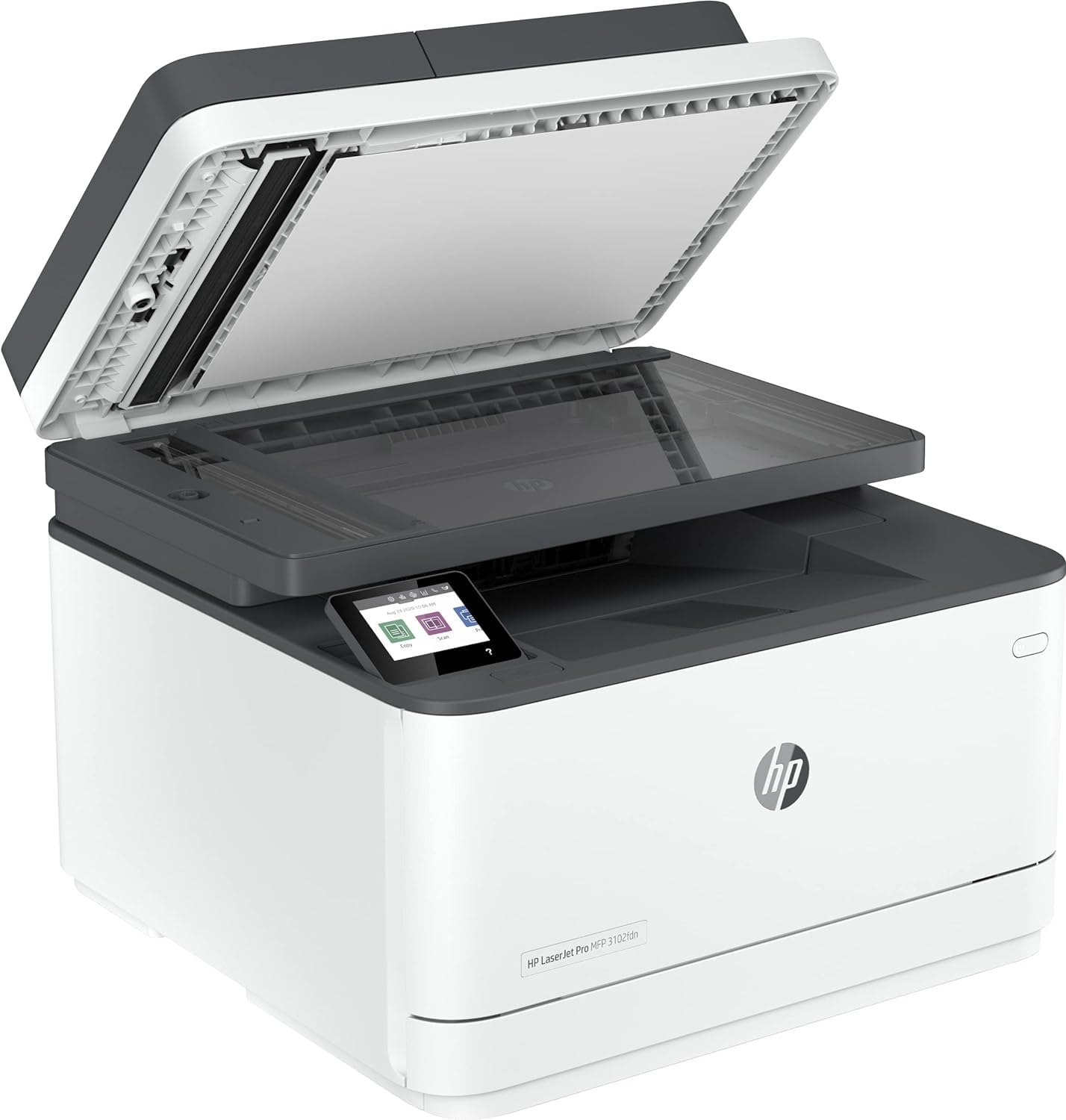 HP LaserJet Pro 3102fdn, 3G629F, Imprimante Multifonction A4, Impression Recto Verso Automatique, Imprime Uniquement en Noir et Blanc, 33 ppm, USB, USB Host, Fax, Ethernet, Smart, Blanche