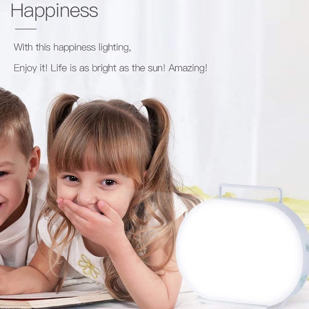 Lampada da Terapia Leggera, LED Senza UV 10000 LUS LED Lampaterapia Bianca Brillante, Controllo tattile con 4 Livelli Regolabili di luminosità, per casa/Ufficio/in Viaggio