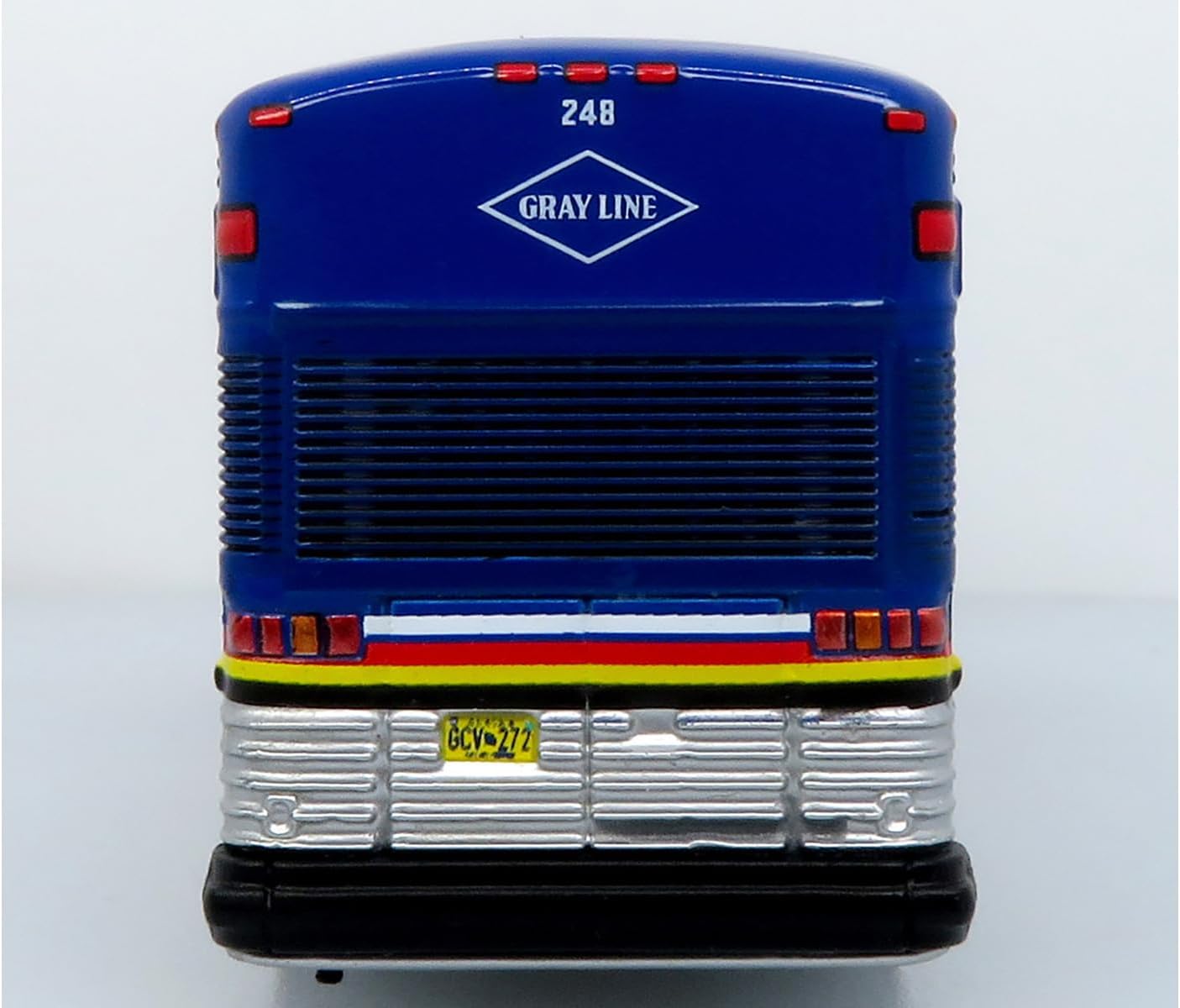2001 D4000 Bus Gray Line of Alaska Dark Blue with Stripes Vintage Bus & Motor Collection Limited Edition to 504 Pieces Worldwide 1/87 (HO) Diecast Model 87-0621