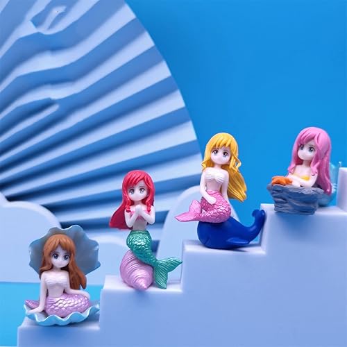 Miniatura 9 de CATSELURRY Acuarios Sirenas Decoraciones Decoraciones Acuarios Decoración Pequeña Figurita Sirenas con Bola Flotante Tanques de Peces Adornos Peces