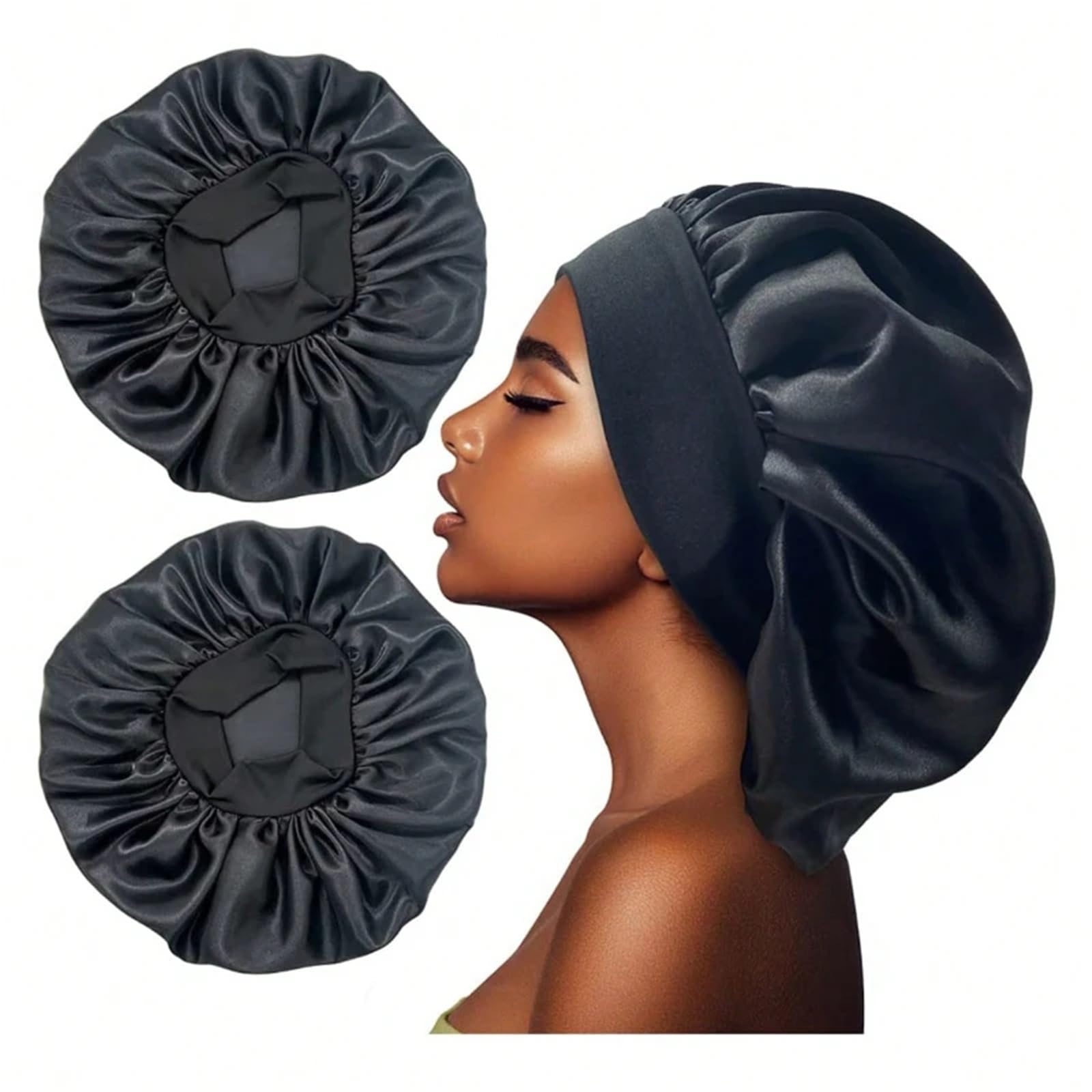 Cuffia In Seta Cuffie da bagno morbide notte in seta morbida Cura dei capelli for le donne Cappelli for la cura del salone di bellezza Prodotti for il Per Donne