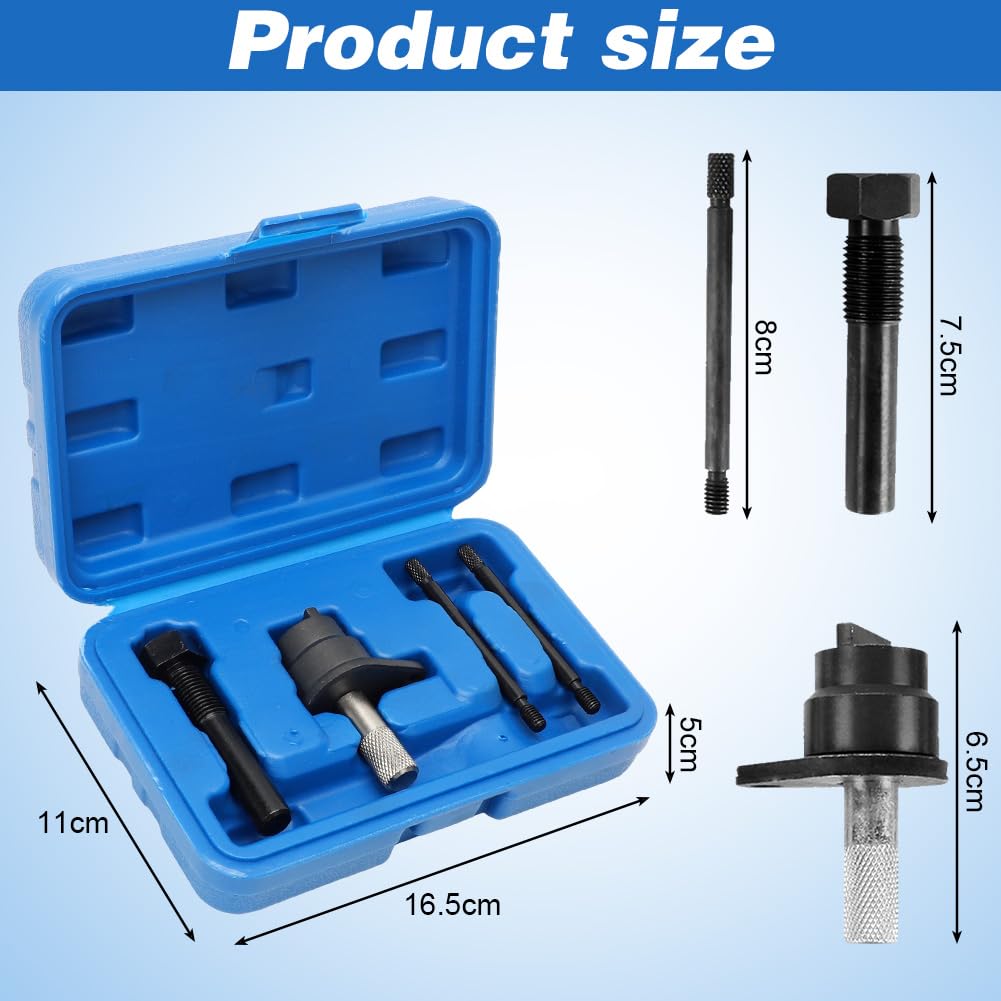 Outils Courroie de Distribution, Kit Réglage Moteur, Compatible VW Audi Seat Skoda VAG 1.2L TSI TFSI CBZA CBZB CBZC, Calage Arbre à Cames et Vilebrequin OEM T10340 T10414 T10341