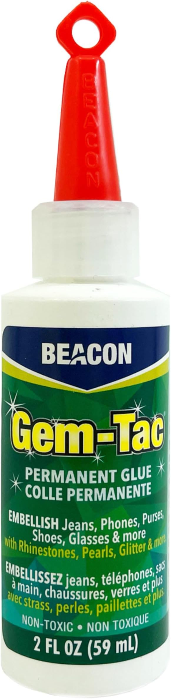 Beacon Adhesives Gem Tac Permanent Adhesive, 2-Ounce