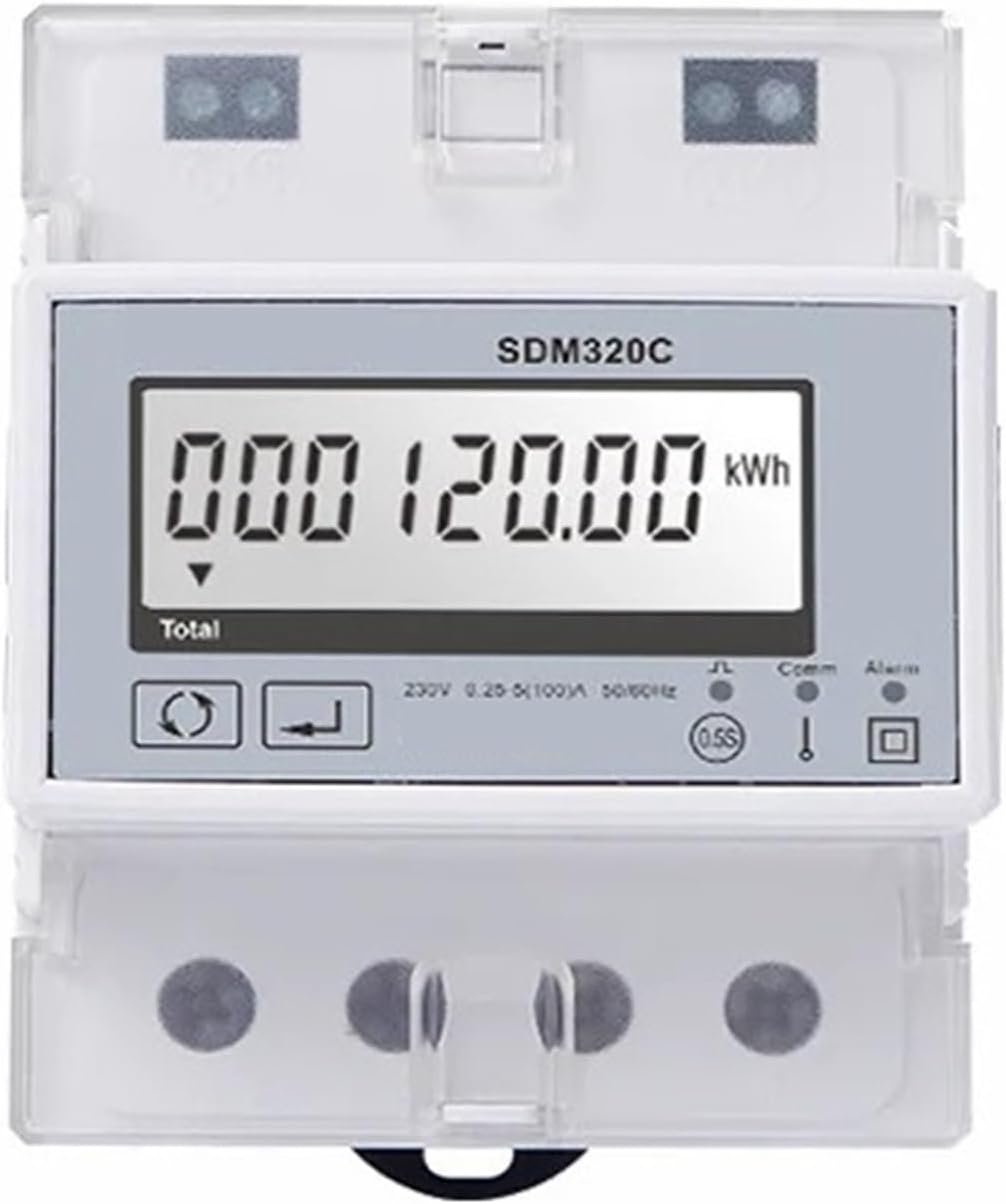 Energy Meter SDM320C Single Phase Two Wire Din Rail RS485 RTU