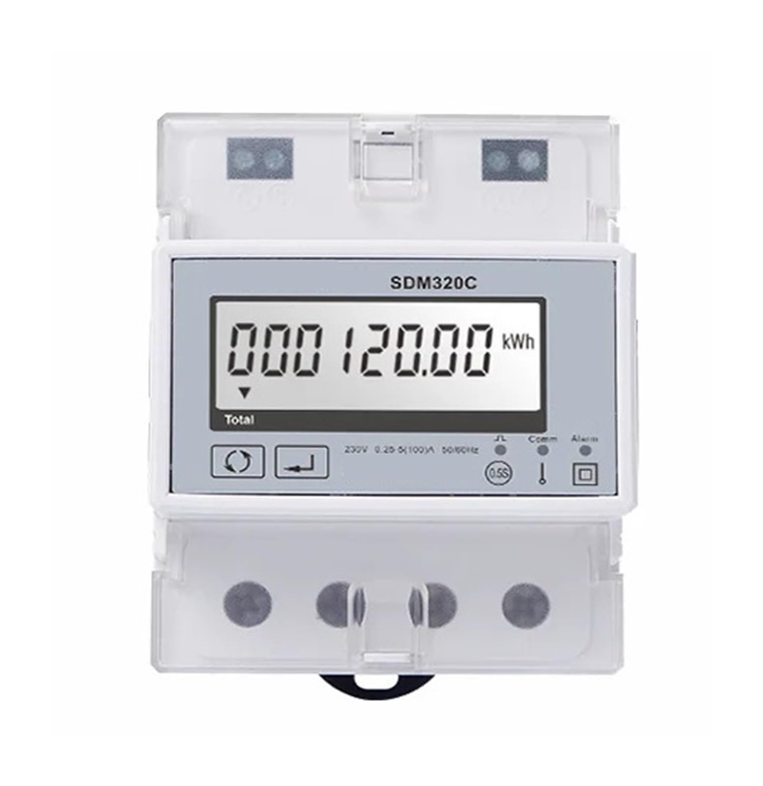TBZOQAID Energy Meter SDM320C Single Phase Two Wire Din Rail RS485 RTU