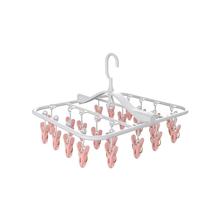 Buy YiHYSj Folding Hanging Drying Rack Clothespin Clip Hanger Drip