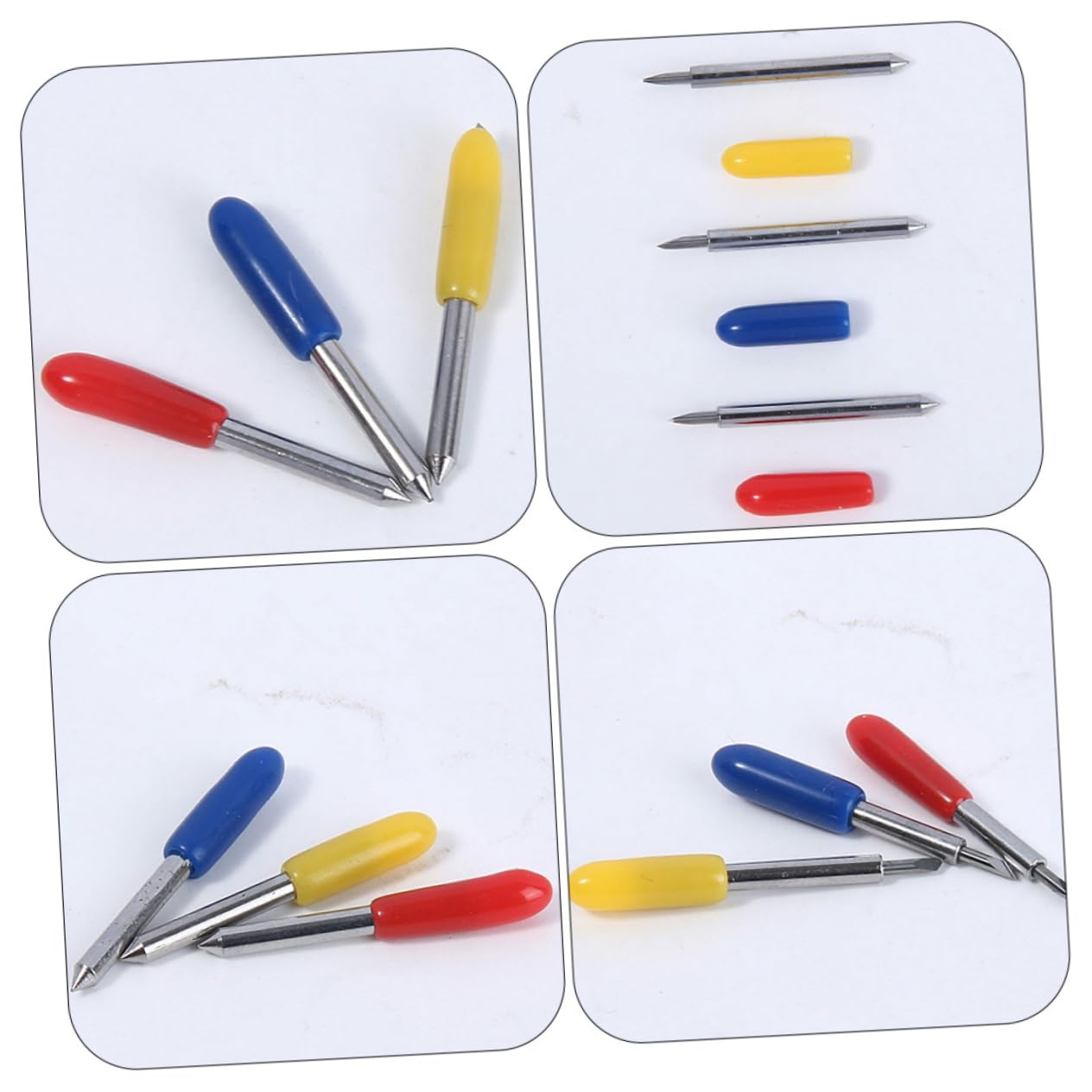 VILLCASE 200pcs Replacement Cutting Blades for Vinyl Cutters Compatible Various Cutting Machines Tungsten and Precision Work