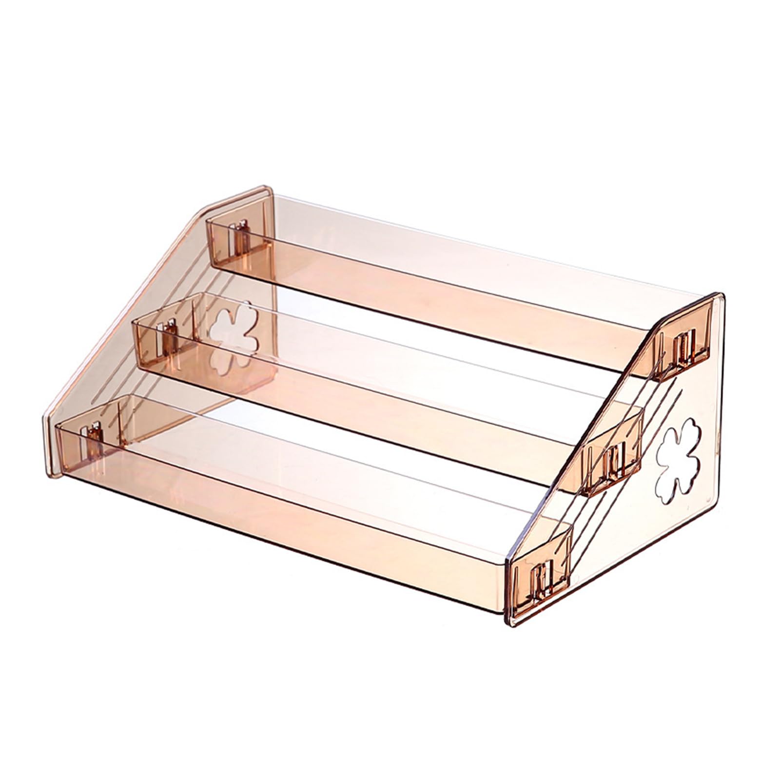 Kaeltsyn Vertical Space Saving Multi Storage Rack Home Organization Clear Organiser Transparency Tiered Organiser