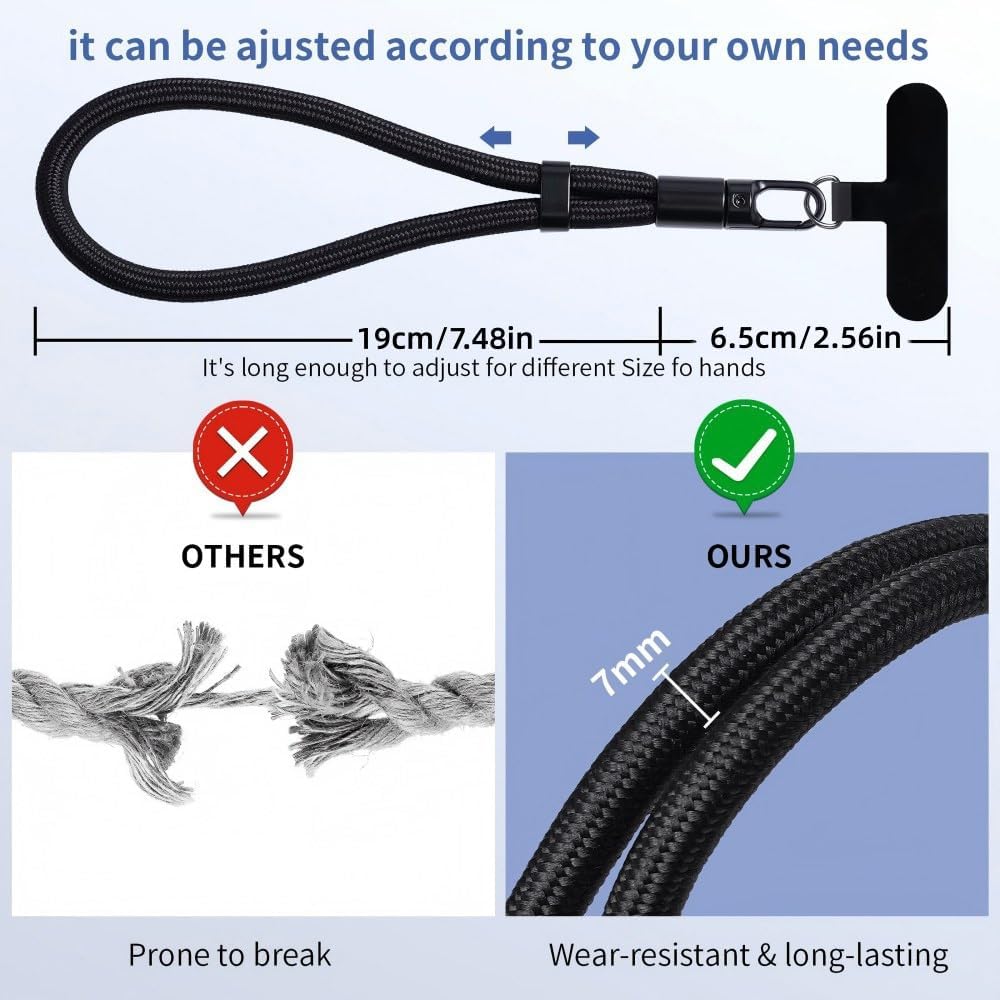 BowieMall Phone Lanyard, Anti Theft Mobile Strap with 360°Rotating Hook — Amazon image 4