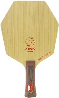 STIGA 1602120135 Table Tennis Racket, Cyber Shape, Clipper, Shake Hand Racket, Flare (FLA)