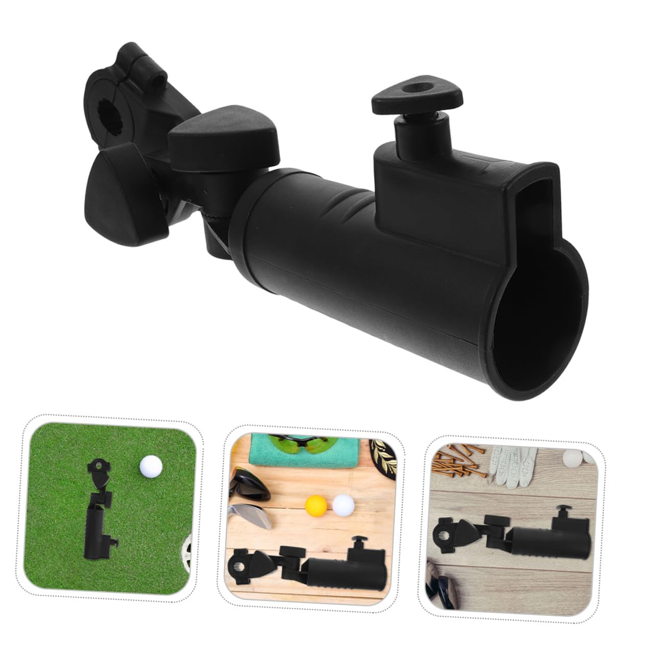Verstellbarer Schirmhalter für Golfwagen und Golftrolley aus Robustem ABS Kunststoff Wetterfester Schirmständer für Kinderwagen Rollstuhl und Outdoor