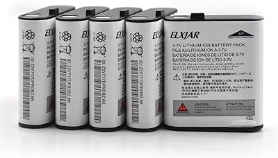 hflexgrad (5-Pack) 3.7V 1400mAh Li-ion Battery Replacement for BL-T22, Compatible with baofeng BF-33C, TD-M1, Retevis RT45, RT49, RT49P, Topsung, NXGKET, etc Walkie Talkies