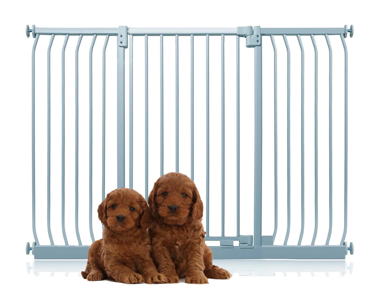 Bettacare Grey Extra Tall Elite Dog Gate, 143Cm - 152Cm, Matt Extra Tall 100Cm In Height, Pressure Fit Pet Gate For Dog And Puppy, Pet And Dog Barrier, Easy Installation