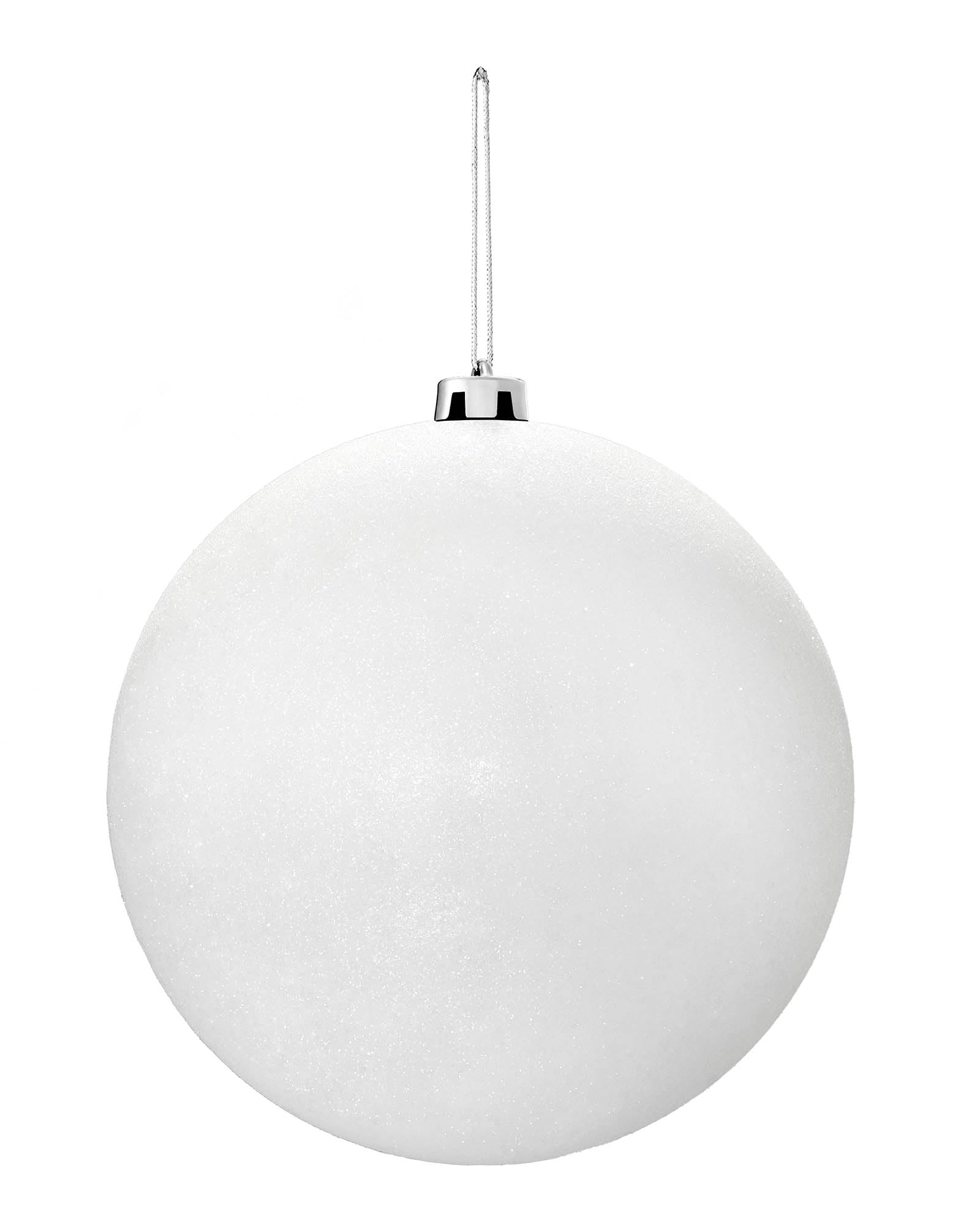 White Large Shatterproof Bauble
