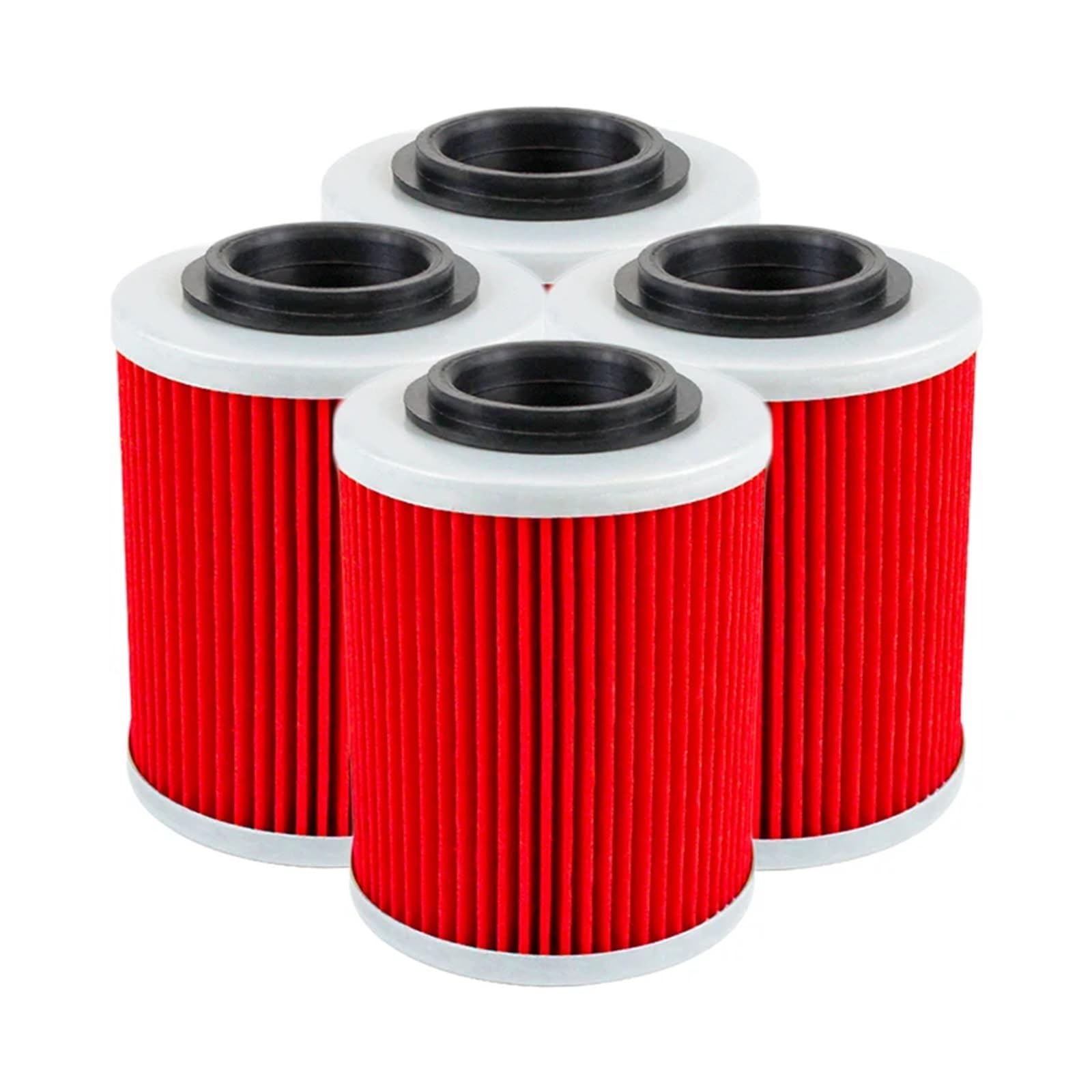 filtr oleju ze stopu filtr oleju motocyklowego Do SKI DOO Expedition 800 Legend V-800 Skandic V 800 Do Tundra 2007-2009 2/4/6 sztuk filtr oleju silnikowego(4pcs-red)