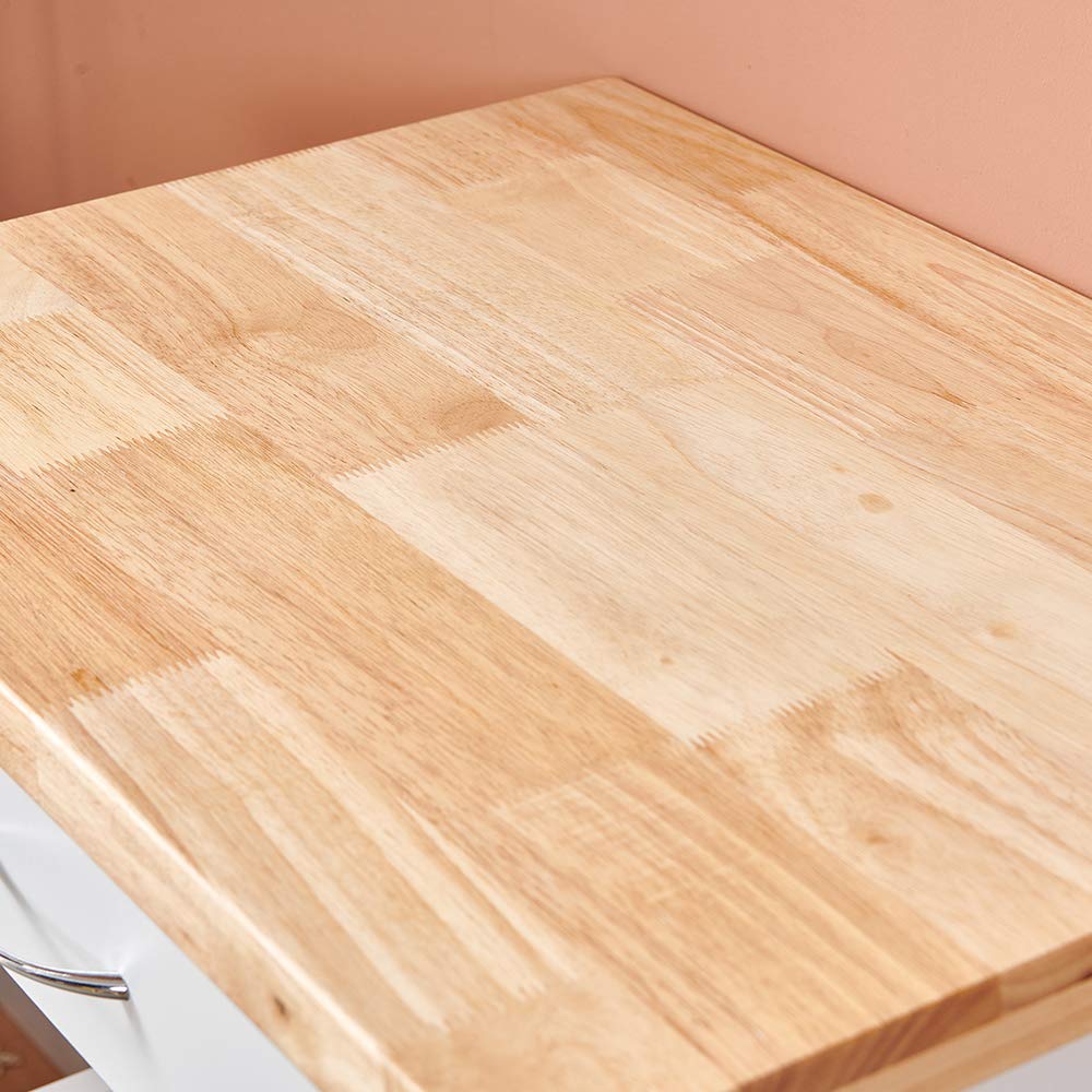 Kitchen Storage Sideboard Cupboard Trolley Cart on Wheels for Dining