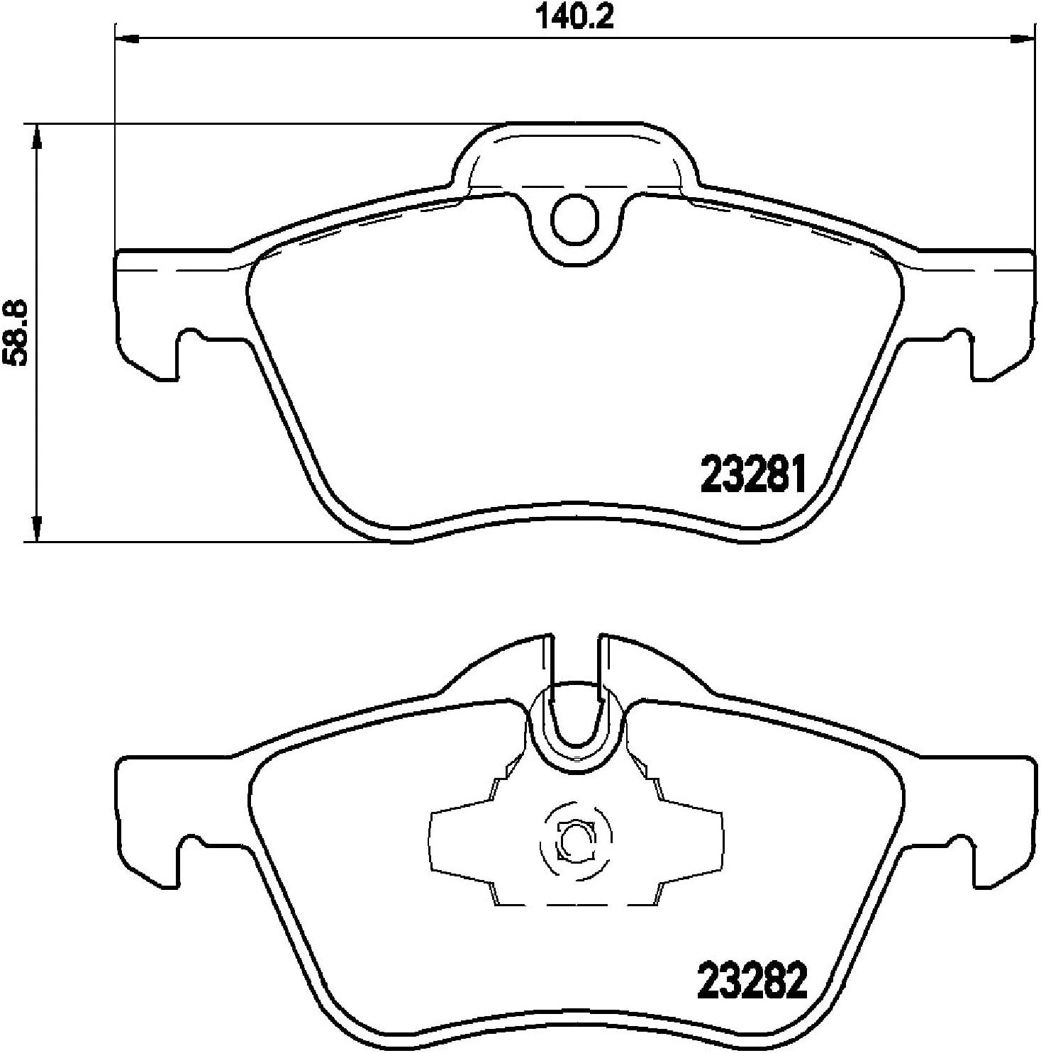 Brembo P06030 Low-Met Front Disc Brake Pad Set MINI OE# 34116770332