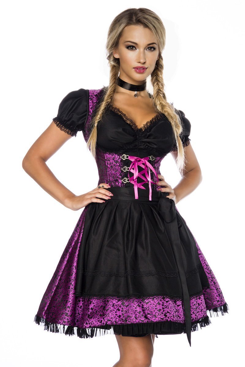 Dirndl blouse Tartufo in zwart in de Krüger Dirndl Online Shop