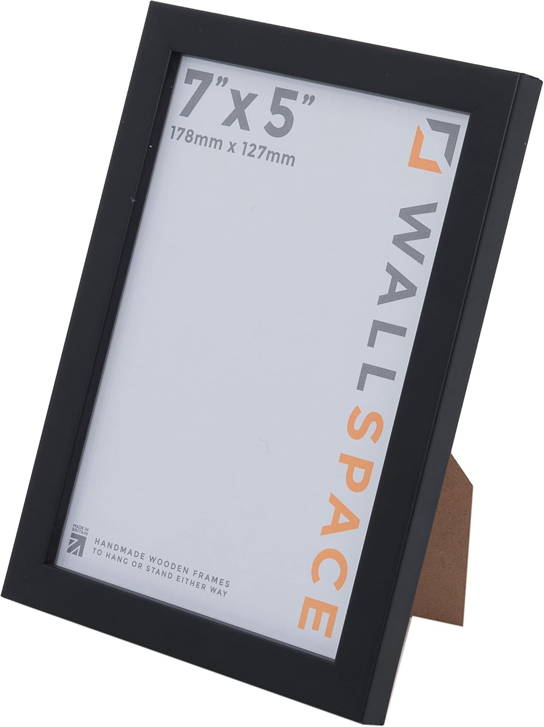Wall Space Thin 7x5 Black Frame Thin Black Picture Frame 7 x 5 inch 5x7 Black Frame 5x7