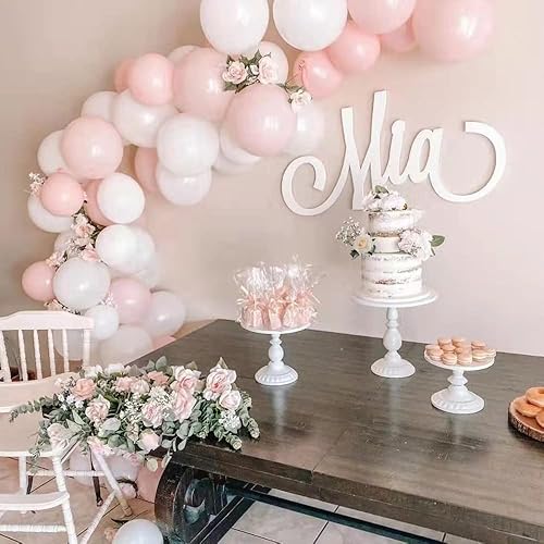 Miniatura 6 de BANBALLON Decoración bohemia para tartas de flores, hojas de palma, decoraciones de pastel con rosa artificial para fiestas de cumpleaños, bodas,