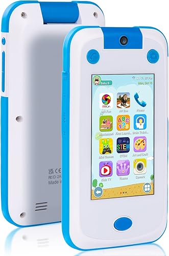 Teléfono para niños, llamadas y mensajes, teléfono de juguete para niños de 3 a 6 años, regalos de Navidad, cumpleaños, control parental, teléfono