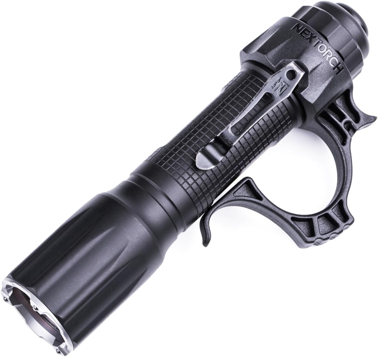 NEXTORCH TA30D Tactical Flashlight 2200 Lumens, Waterproof High Lumens Bright Powerful Pocket EDC Rechargeable Flashlight with 5 Modes & Strobe & Ring for Tactical Emergency Outdoor Night Search