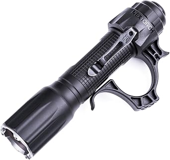 NEXTORCH TA30D Tactical Flashlight 2200 Lumens, Waterproof High Lumens Bright Powerful Pocket EDC Rechargeable Flashlight with 5 Modes & Strobe & Ring for Tactical Emergency Outdoor Night Search