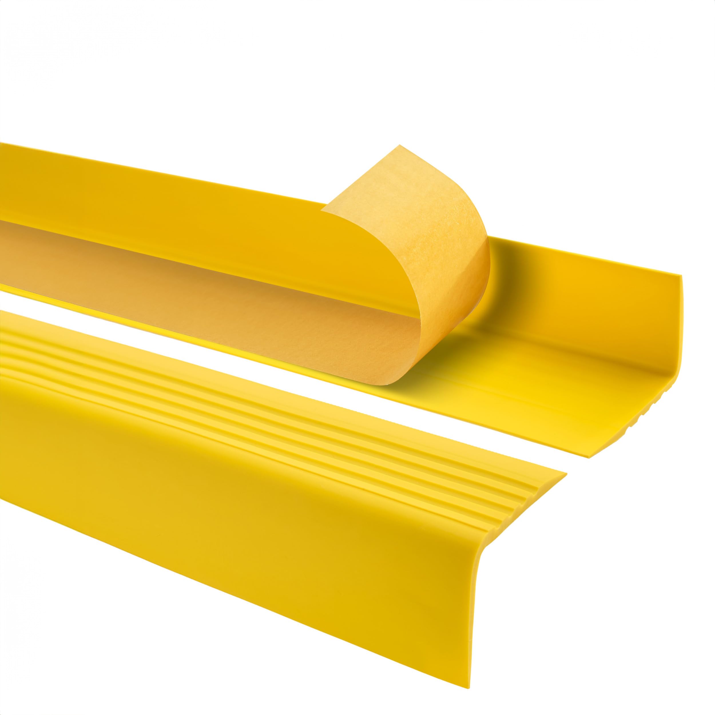 Quest Stair Nosing PVC 50 x 42 mm Anti-Slip - Yellow, 80 cm — image 1