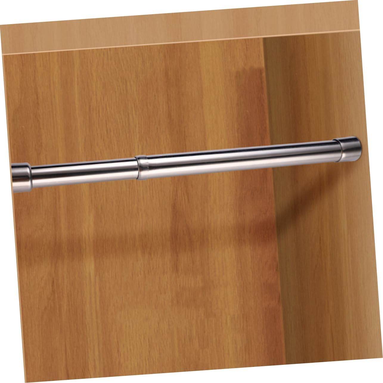 Cabilock Adjustable Telescopic Curtain Rod and Wardrobe Hanging Rod Multipurpose Stainless Steel Closet Pole for Curtains Clothes Drying and Space Saving