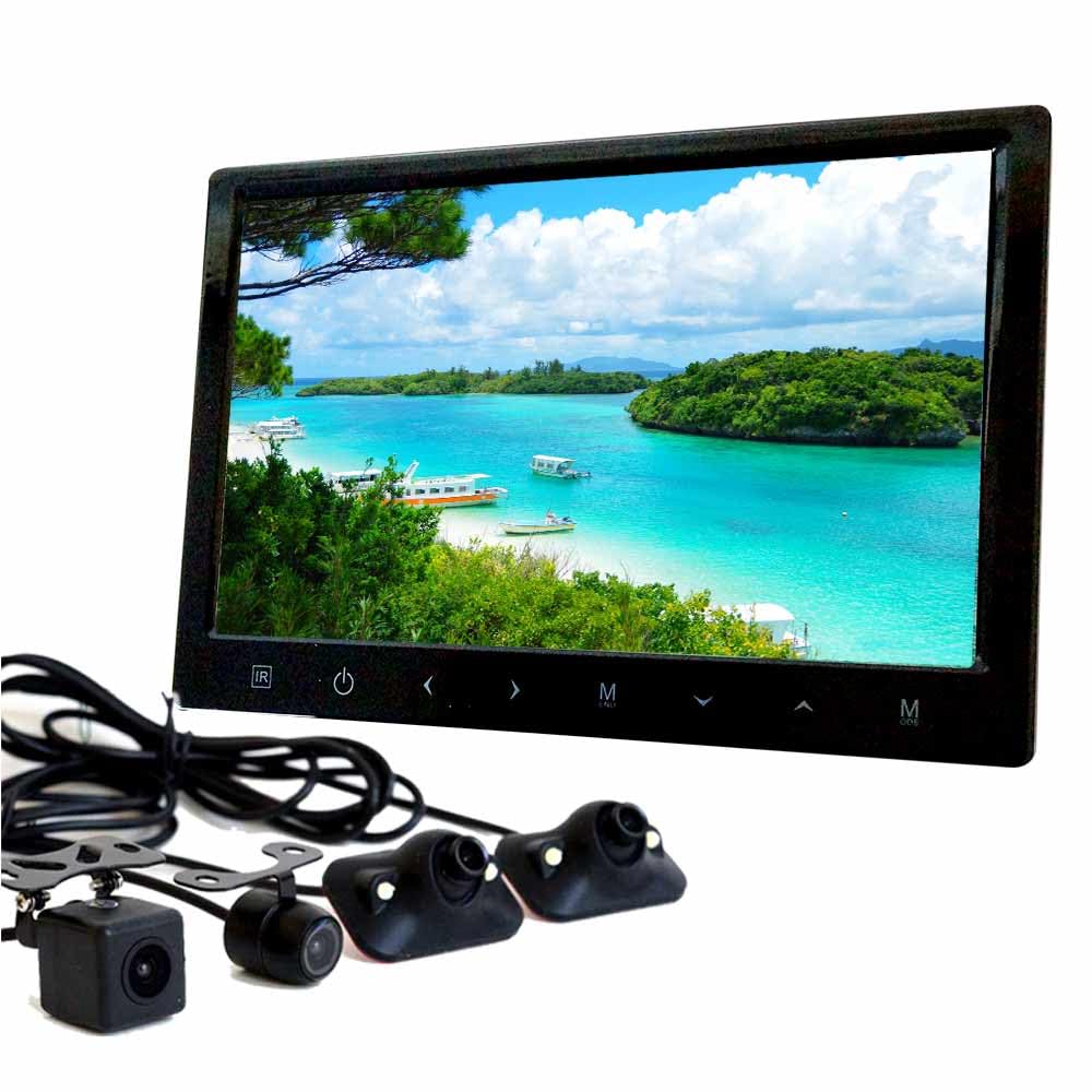 Amazon.co.jp: バックカメラ カメラ4台 セット モニターセット 10