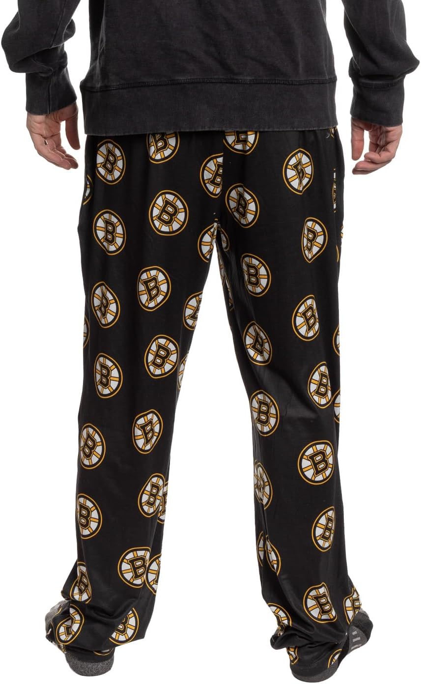 Calhoun NHL Surf & Skate Men's Scatter Print Team Logo Pajama Pants - Image 2