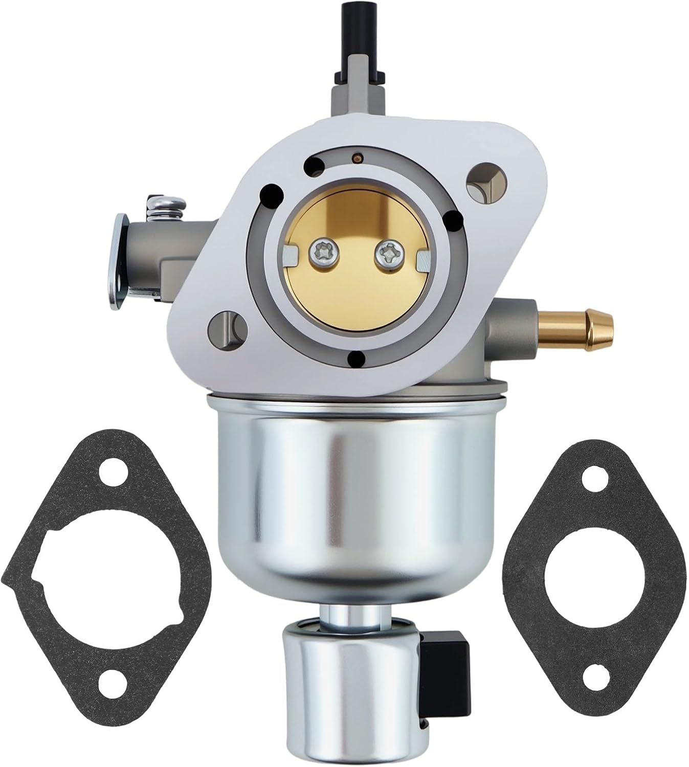 New 15003-7081 Carburetor Fit for Kawasaki FH580V FH541V 19Hp 4 Cycle Engines Carb Replaces 15004-7056 15003-7102 15003-7086 15004-7060 15003-7100 (Carb+Fuel Pump+Air Filter)