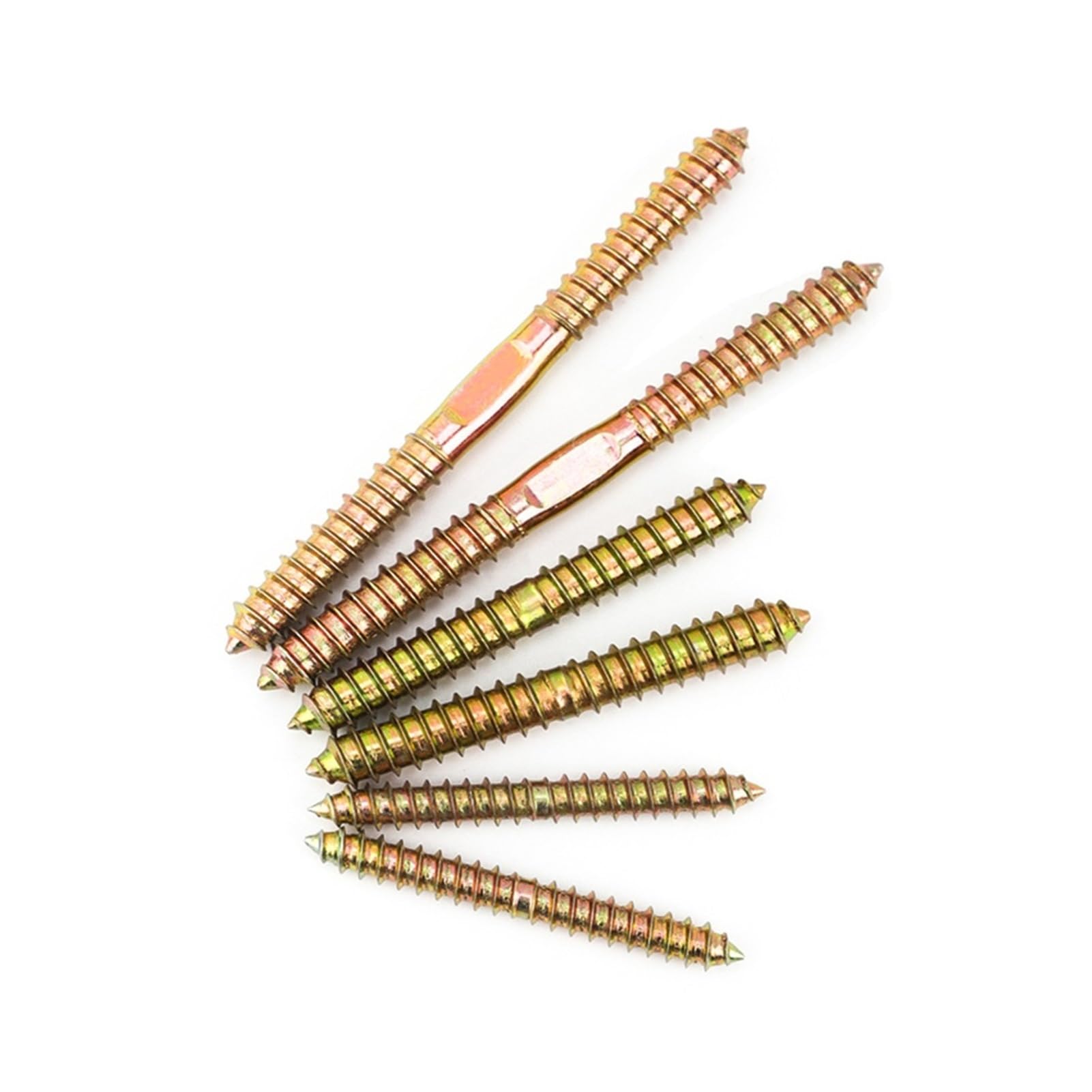 Viti Viti autofilettanti vite in acciaio inox 10 pezzi Bullone a gancio Bullone a doppia testa Vite autofilettante Legno su tasselli in metallo Viti autofilettanti for fissaggio mobili a doppia estrem