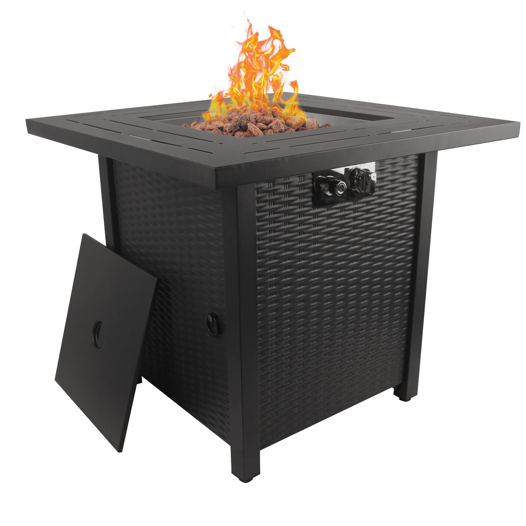 Gas Fire Pit Table 40,000 BTU 28 inches Outdoor Propane Fire Pit Table