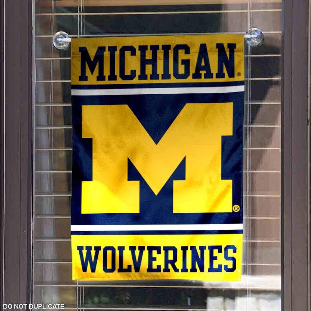 College Flags & Banners Co. Michigan Wolverines Garden Flag : Sports & Outdoors
