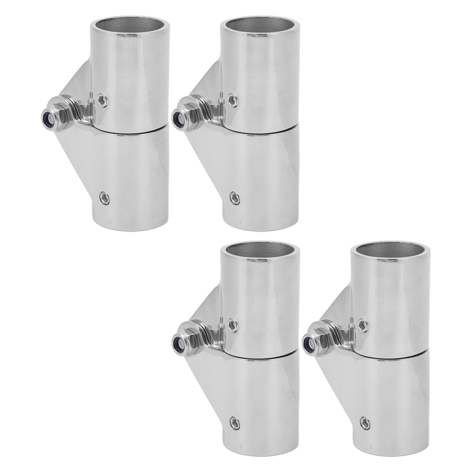 4 pezzi connettore per tubi girevole in acciaio inox da 25 mm, connettore per tubi per barche con giunto rotante per yacht marini, imbarcazioni gonfiabili, raccordi per tubi di cor