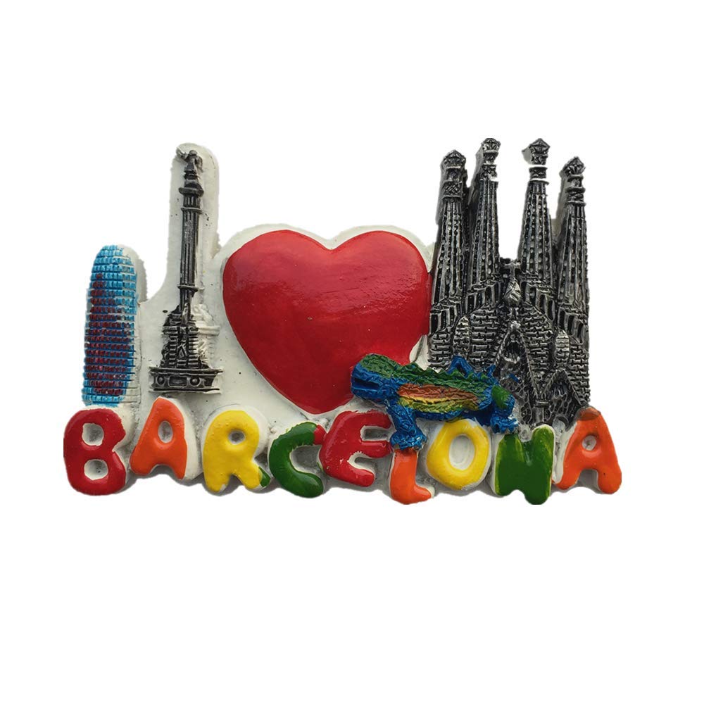 Mozaïek hagedis Stijl Barcelona Spanje 3D Koelkast Magneet Toeristische Souvenir Geschenk, Huiselijke & keuken Decoratie Magnetische Sticker Barcelona Spanje Koelkast Magneet