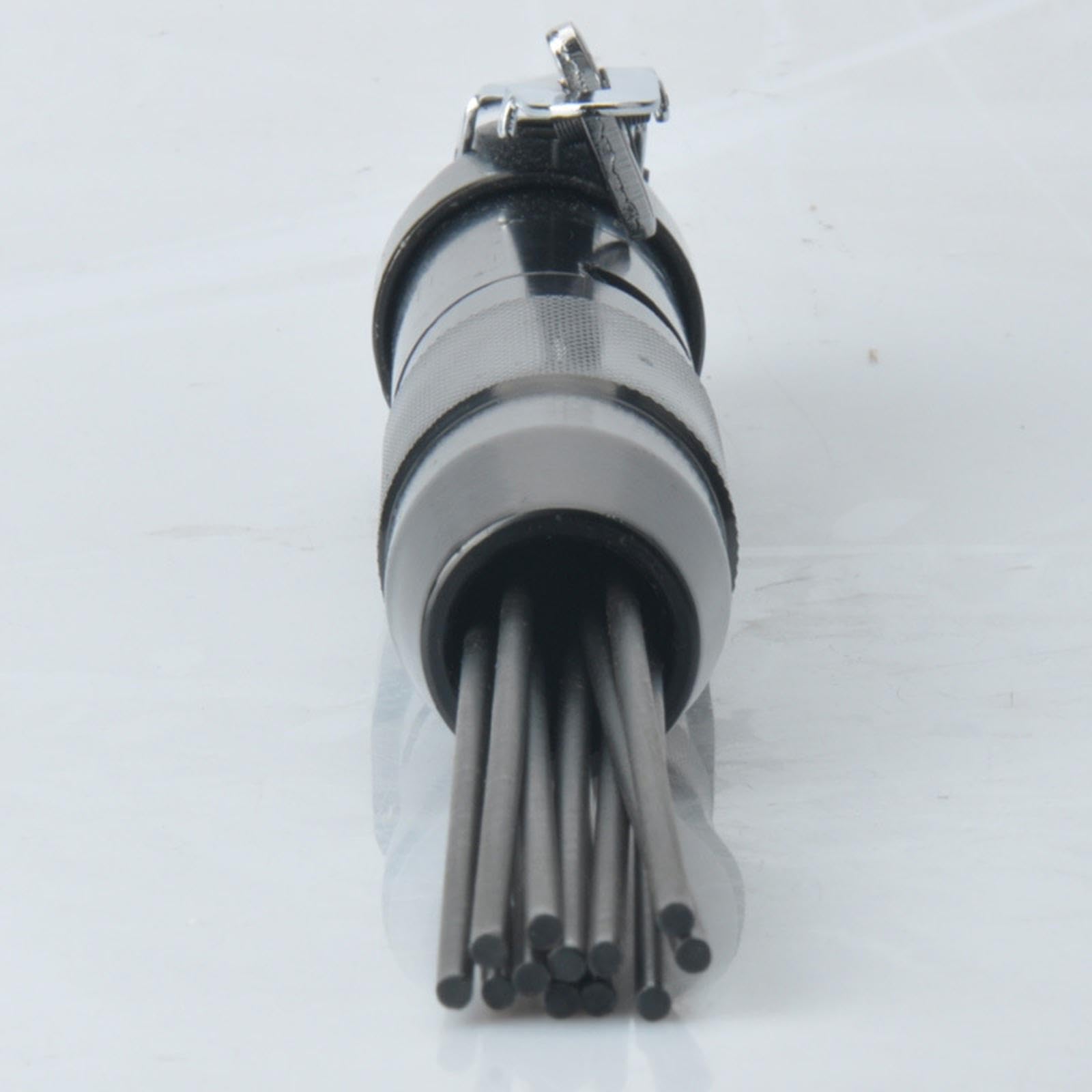 Removedor de óxido neumático de agujas rentable, 12 piezas, 4000 rpm, 90 psi, herramienta esencial para soldadores y aficionados al bricolaje, 12 piezas removedor óxido neumático agujas