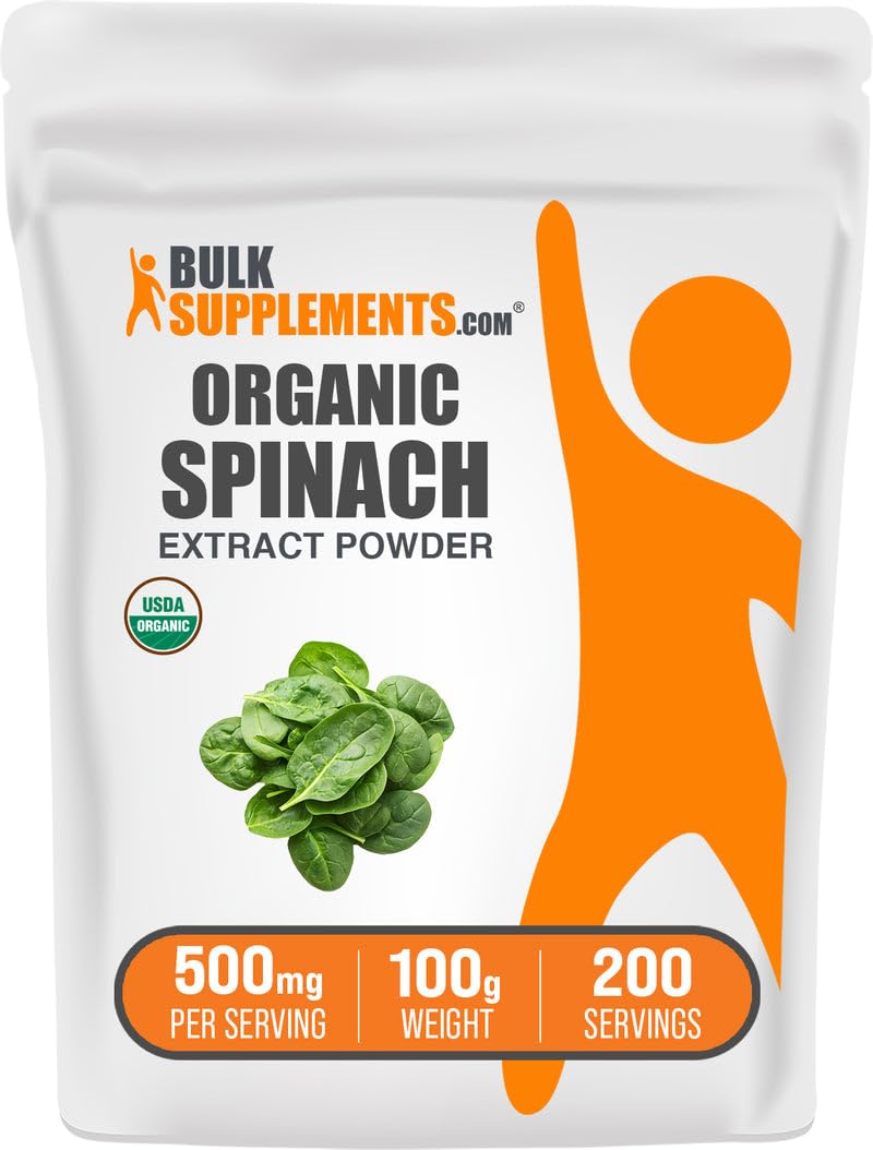 BulkSupplements Organic Spinach Extract Powder