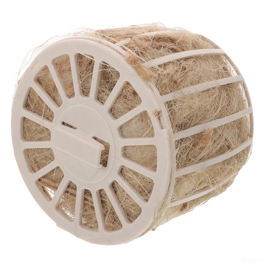 Soportes de material de anidación para pinzas, canarios y periquitos, paquete de 1 o 5 con materiales naturales (1 unidad) - 4