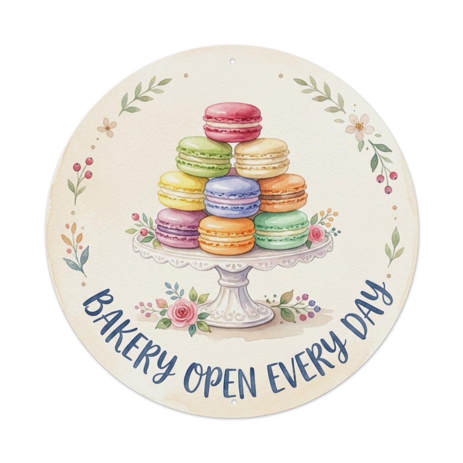Bakery Open Every Day Home Kitchen Cake Metal Tin Sign