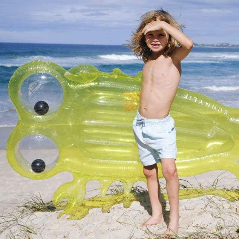 Sunnylife - Colchón hinchable Luxe Lie-On - Sonny the Sea Creature, Citrus